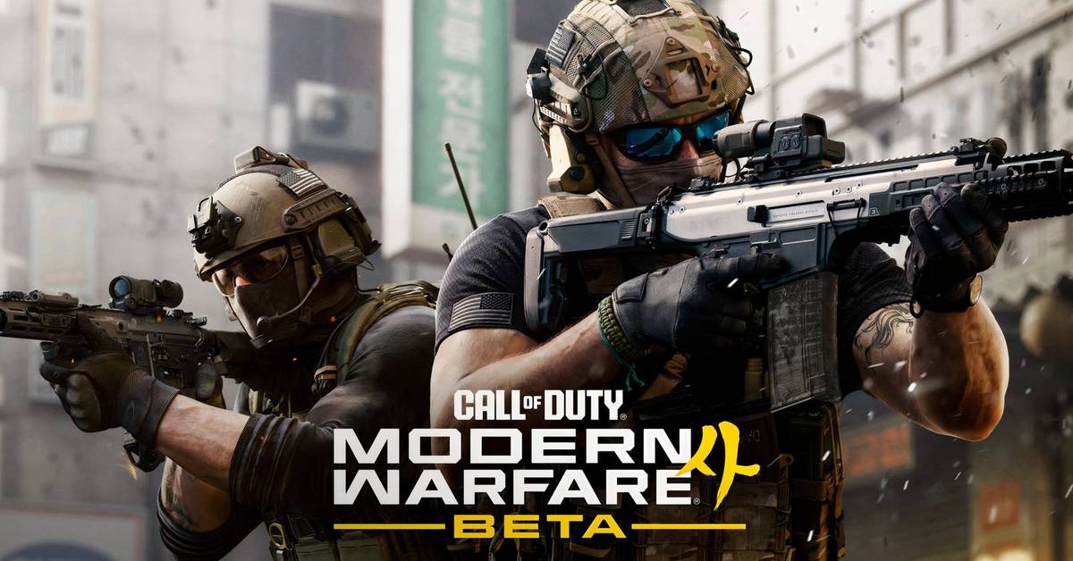Dos soldados armados con equipo táctico en la imagen promocional de la beta de Call of Duty: Modern Warfare 4.